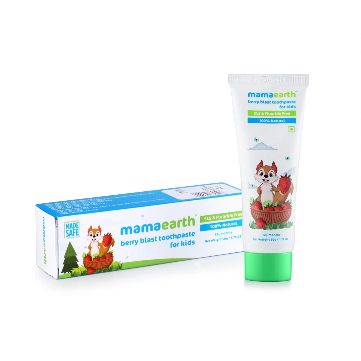 100percent Natural Berry Blast Toothpaste for Kids, 50 g-4.webp